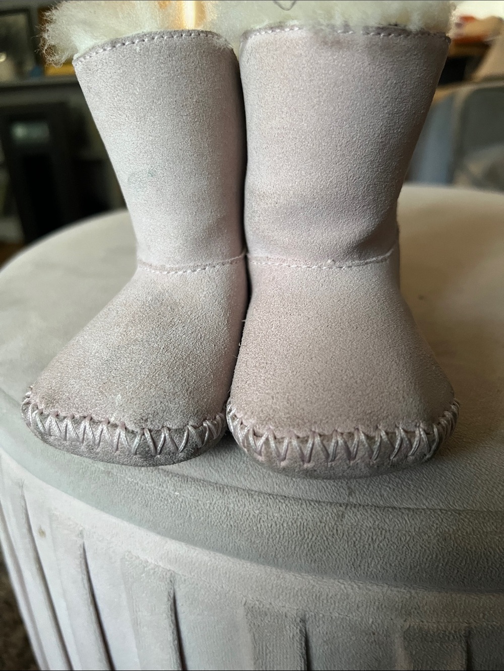 UGG Kids Pink Suede Boots